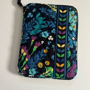 Vera Bradley Black and Blue Floral Case